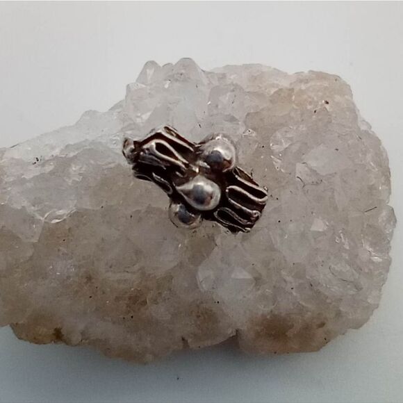 Solid silver Forest charm‎ spacer - Picture 1 of 2